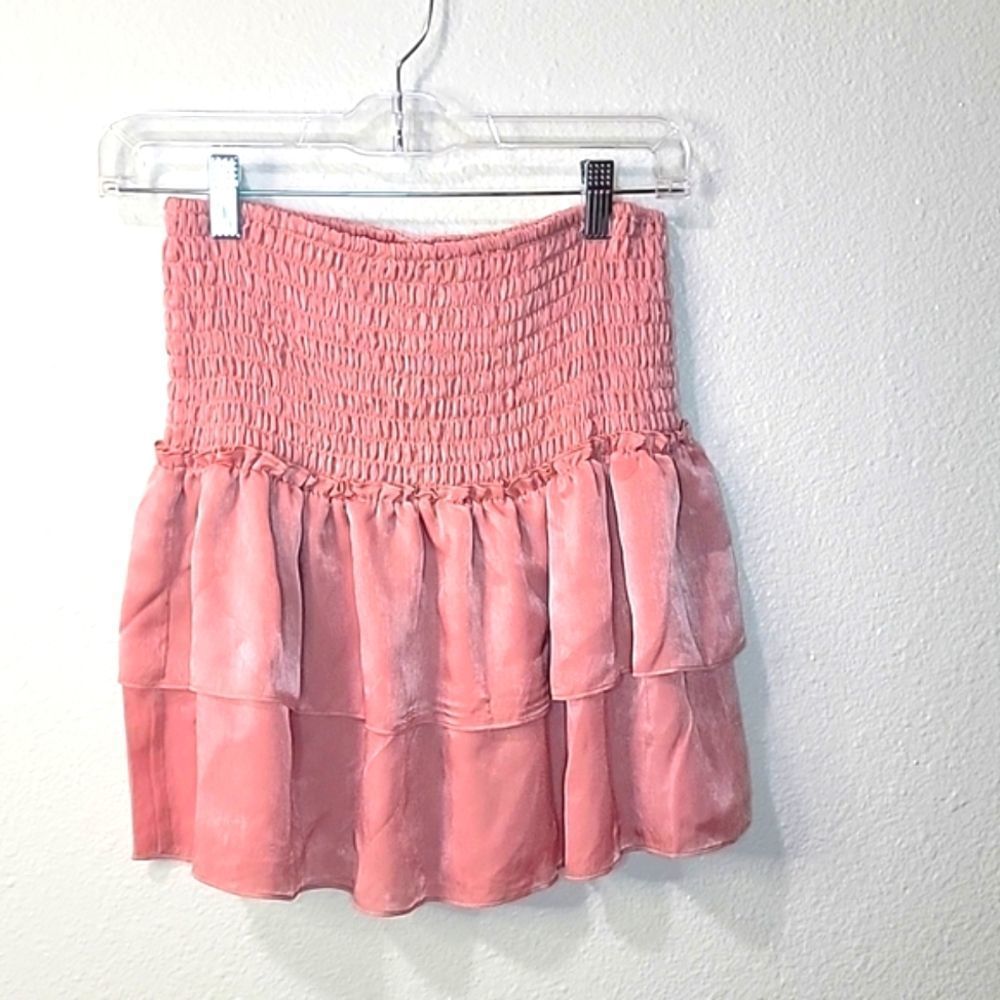 NWT PINK LAYERED MINI SKIRT